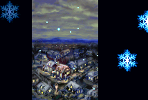 St. Ivalice at night under falling snow